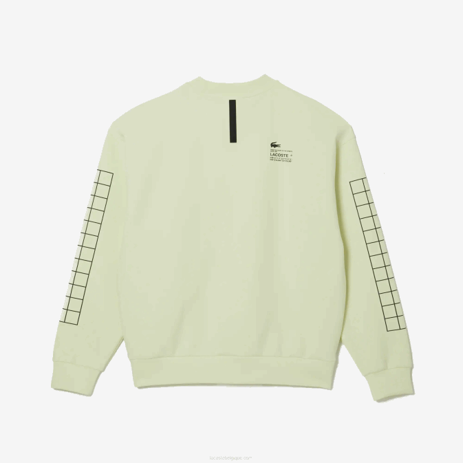 jaune 6gd V6HV1000 Hommes Lacoste sweat ample en piqué