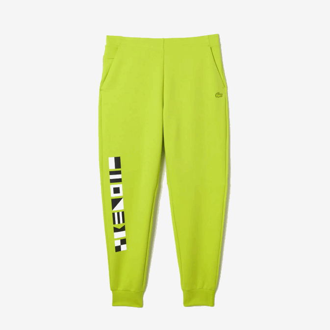 jaune 90v V6HV1046 Hommes Lacoste pantalon de survêtement à imprimé réfléchissant