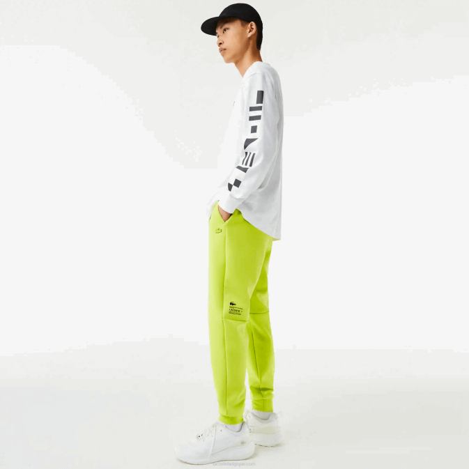 jaune 90v V6HV1046 Hommes Lacoste pantalon de survêtement à imprimé réfléchissant