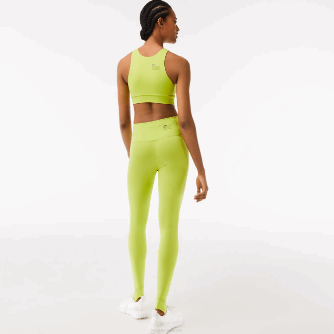 jaune 90v V6HV2541 femmes Lacoste leggings à étrier