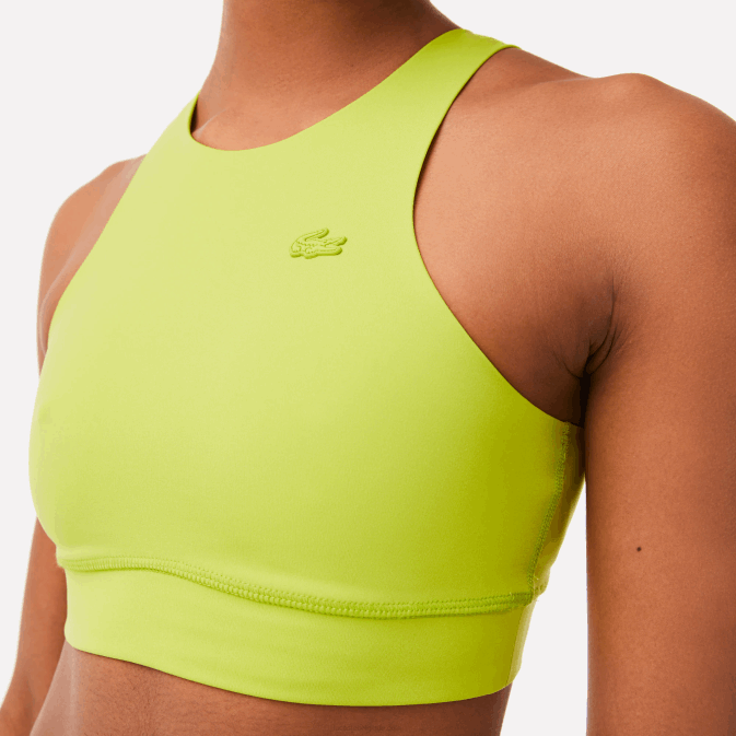 jaune 90v V6HV2550 femmes Lacoste soutien-gorge de sport sans couture