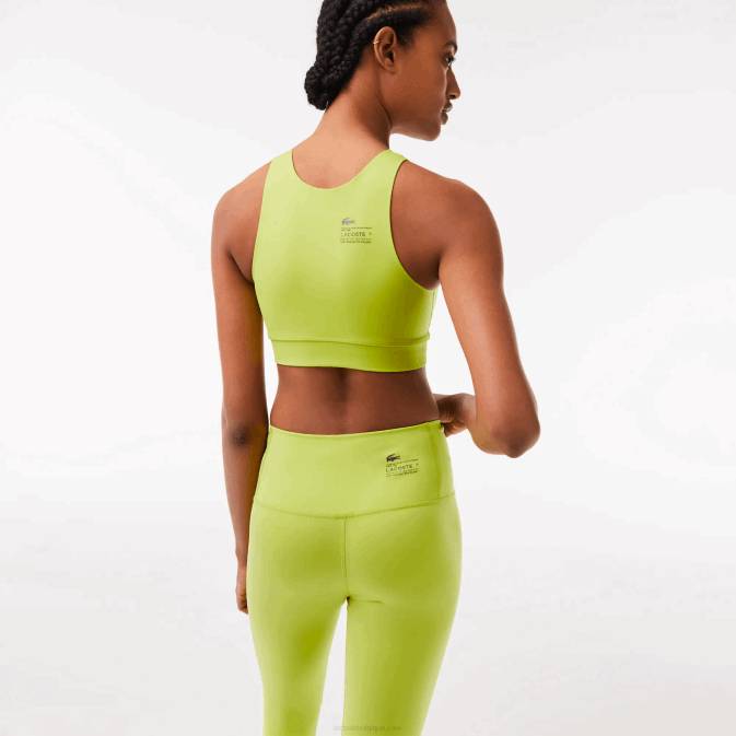 jaune 90v V6HV2550 femmes Lacoste soutien-gorge de sport sans couture