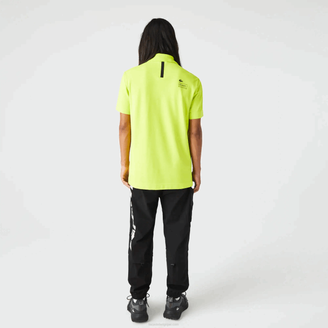 jaune 90v V6HV627 Hommes Lacoste polo regular fit en piqué à logo