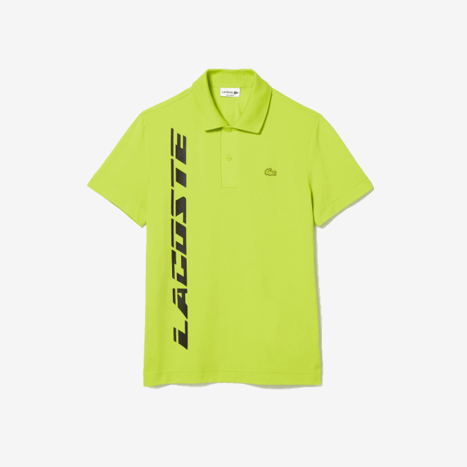 jaune 90v V6HV627 Hommes Lacoste polo regular fit en piqué à logo