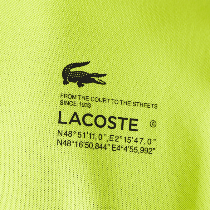 jaune 90v V6HV627 Hommes Lacoste polo regular fit en piqué à logo