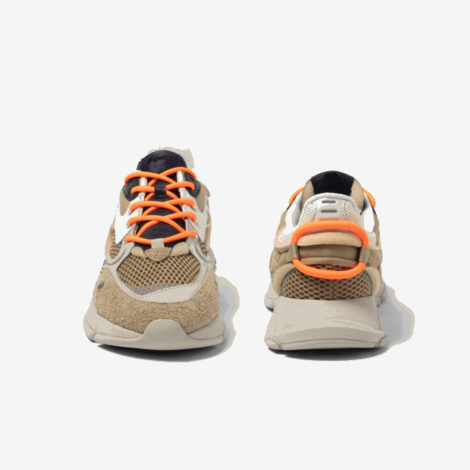 kaki marine kn1 V6HV1695 Hommes Lacoste baskets en textile l003 neo