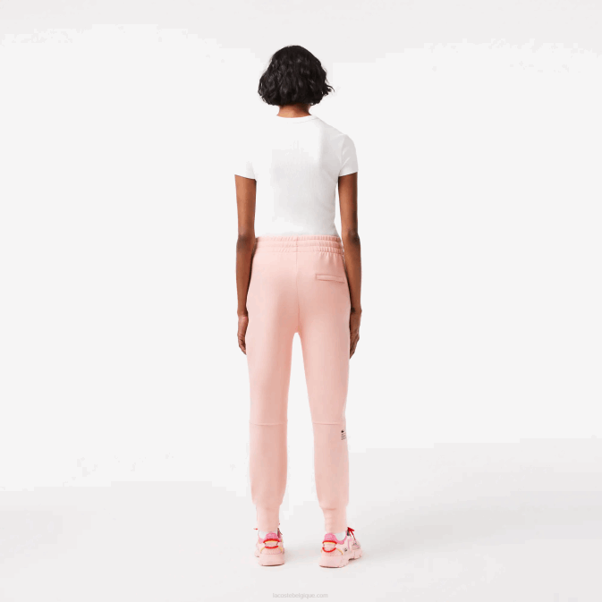 kf9 rose V6HV2403 femmes Lacoste pantalon de survêtement en jersey de coton