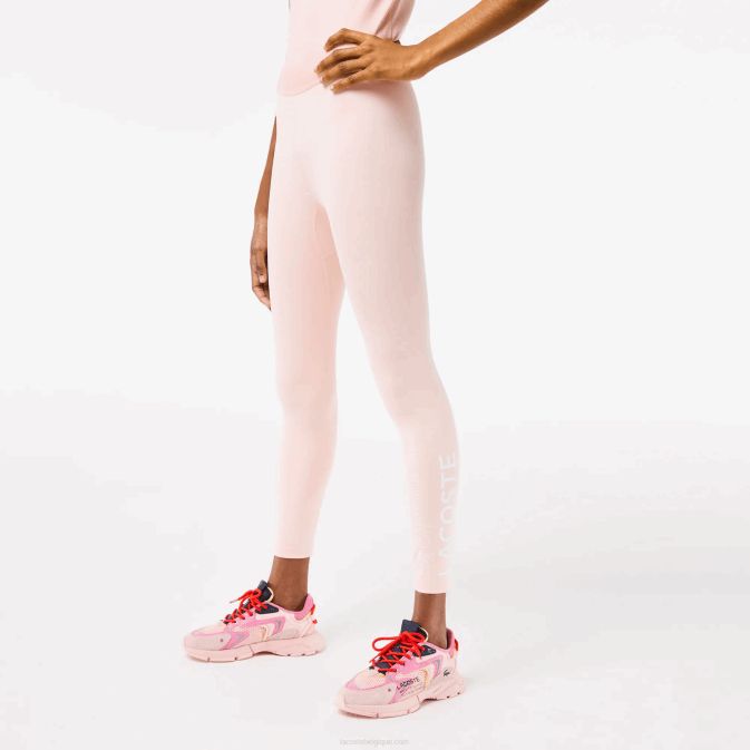 kf9 rose V6HV2409 femmes Lacoste legging sport 7/8 en polyester recyclé