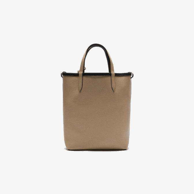 krema noir a91 V6HV2830 femmes Lacoste sac cabas réversible en toile enduite anna