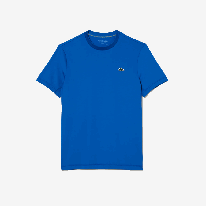 kxb bleu V6HV120 Hommes Lacoste t-shirt sport coupe slim en jersey stretch
