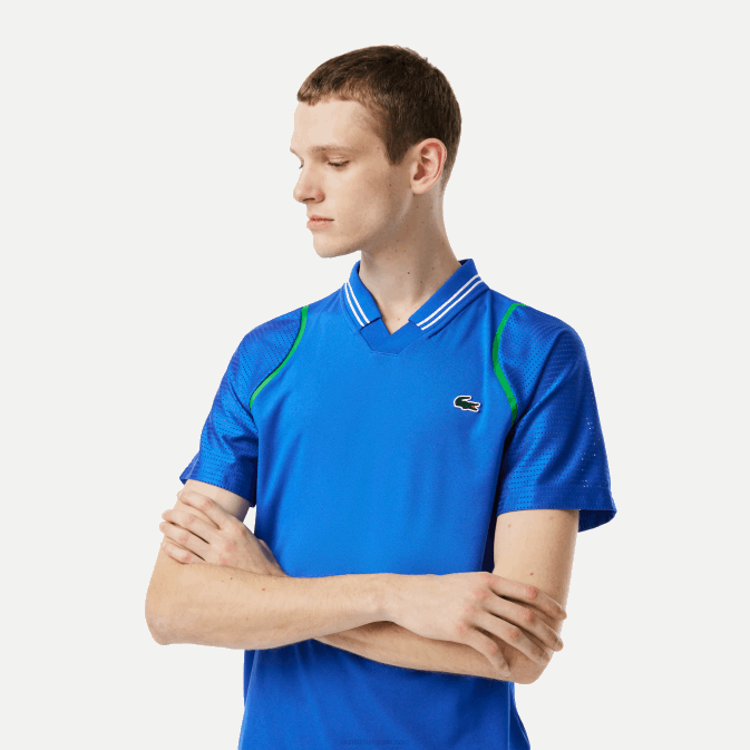 kxb bleu V6HV234 Hommes Lacoste polo tennis x daniil medvedev