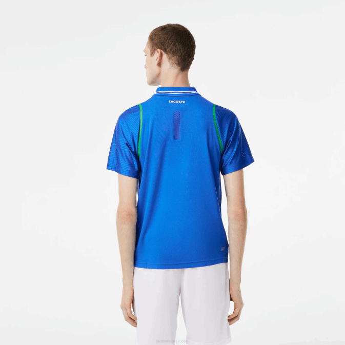 kxb bleu V6HV234 Hommes Lacoste polo tennis x daniil medvedev