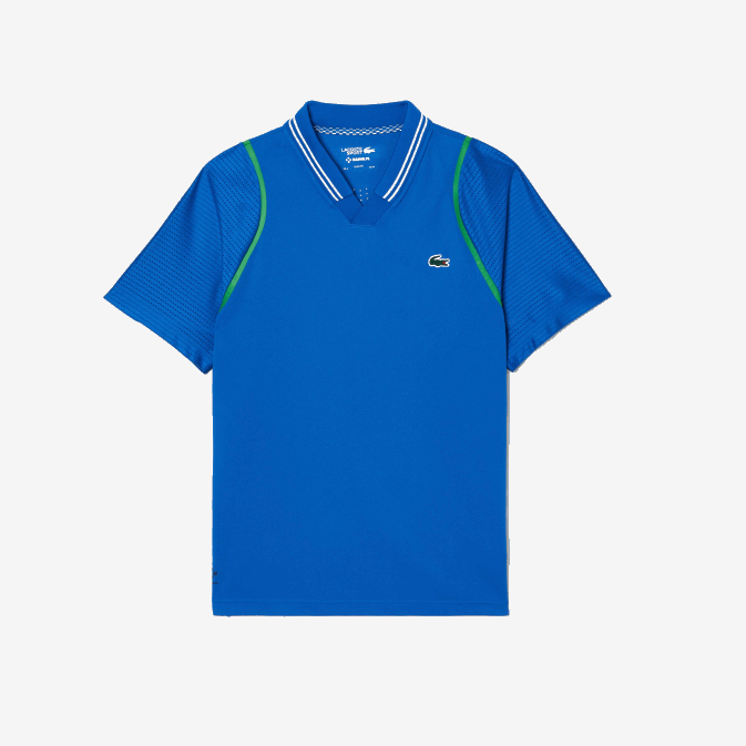 kxb bleu V6HV234 Hommes Lacoste polo tennis x daniil medvedev