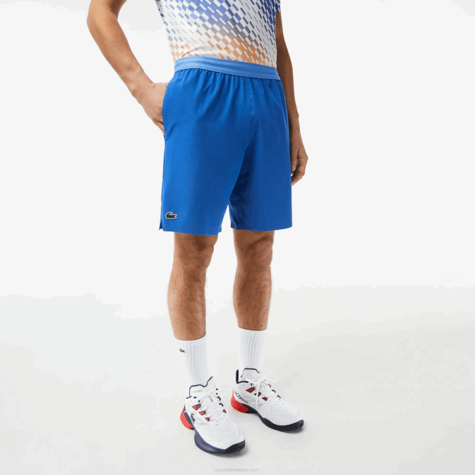 kxb bleu V6HV409 Hommes Lacoste short tennis x novak djokovic