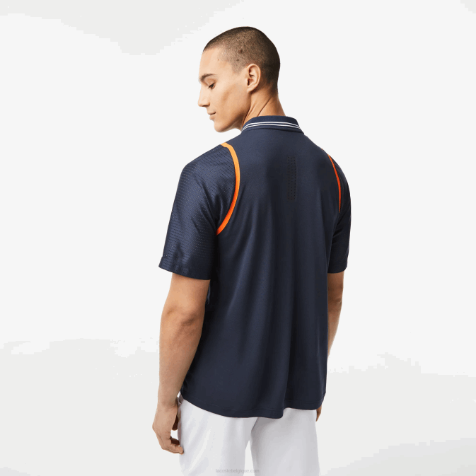 kxe bleu V6HV235 Hommes Lacoste polo tennis x daniil medvedev