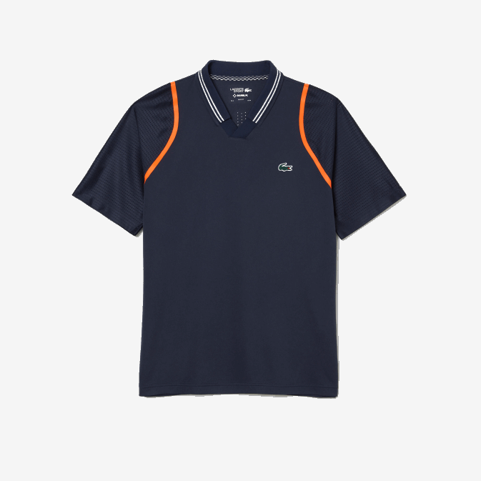 kxe bleu V6HV235 Hommes Lacoste polo tennis x daniil medvedev
