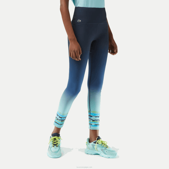 kxe bleu V6HV2410 femmes Lacoste legging sport miami open edition