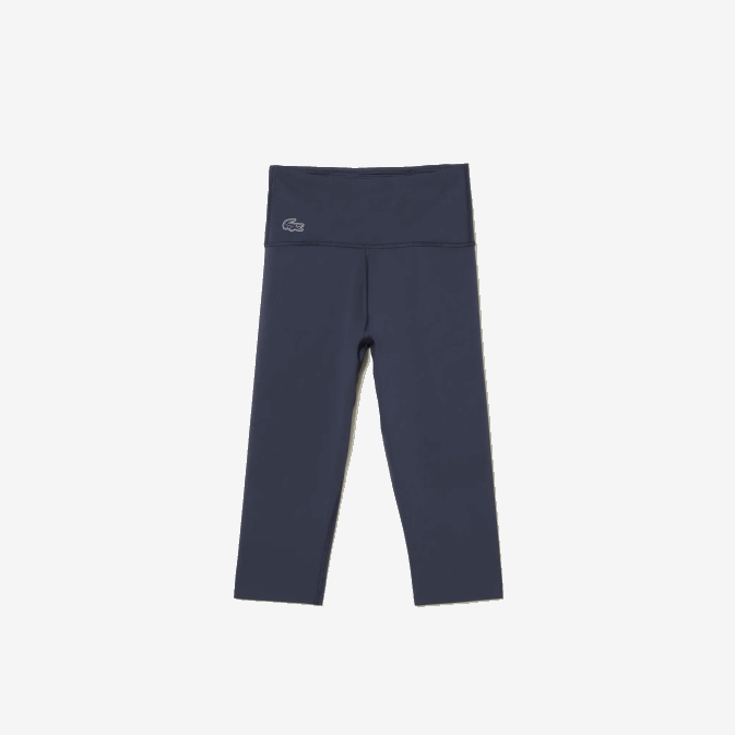kxe bleu V6HV2425 femmes Lacoste legging court sport uni