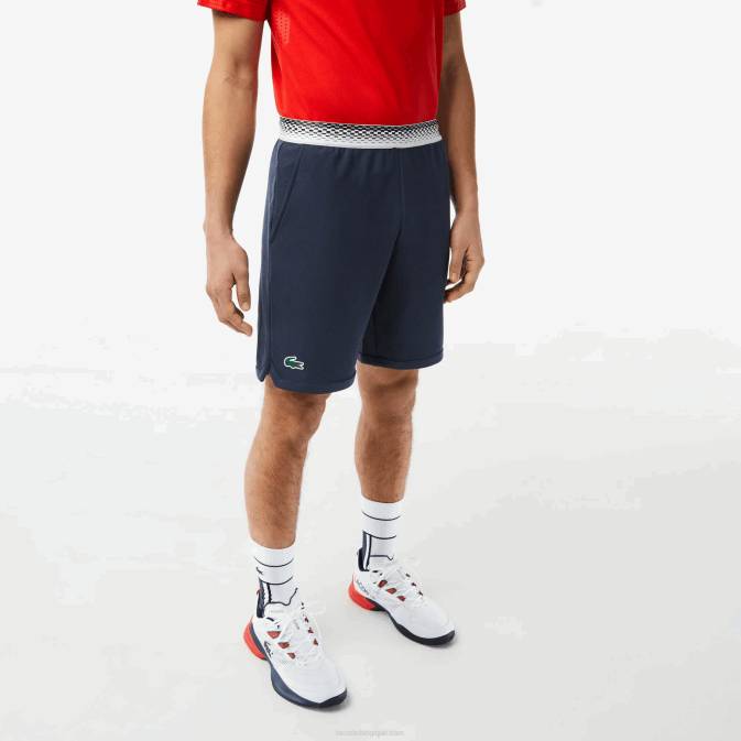 kxe bleu V6HV429 Hommes Lacoste short en résille tennis x daniil medvedev
