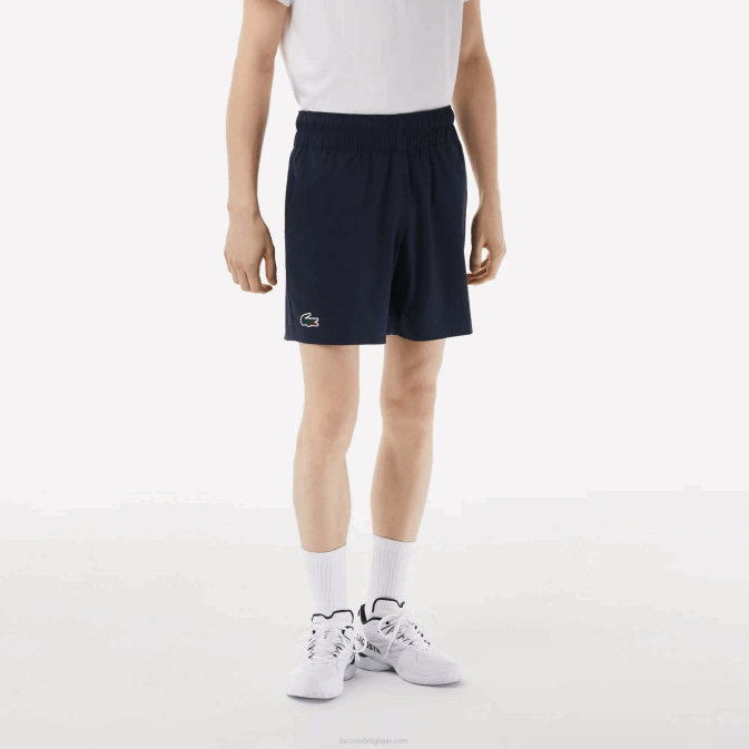 kxe bleu V6HV472 Hommes Lacoste short sport miami open edition