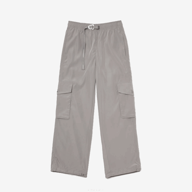 kzw gris V6HV2450 femmes Lacoste pantalon cargo à jambe large