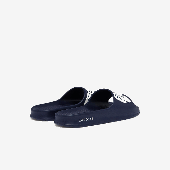 marine et blanc 092 V6HV1755 Hommes Lacoste claquettes synthétiques croco 20