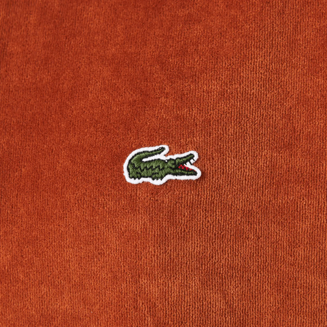 marron 3pb V6HV739 Hommes Lacoste polo coupe classique en velours de coton