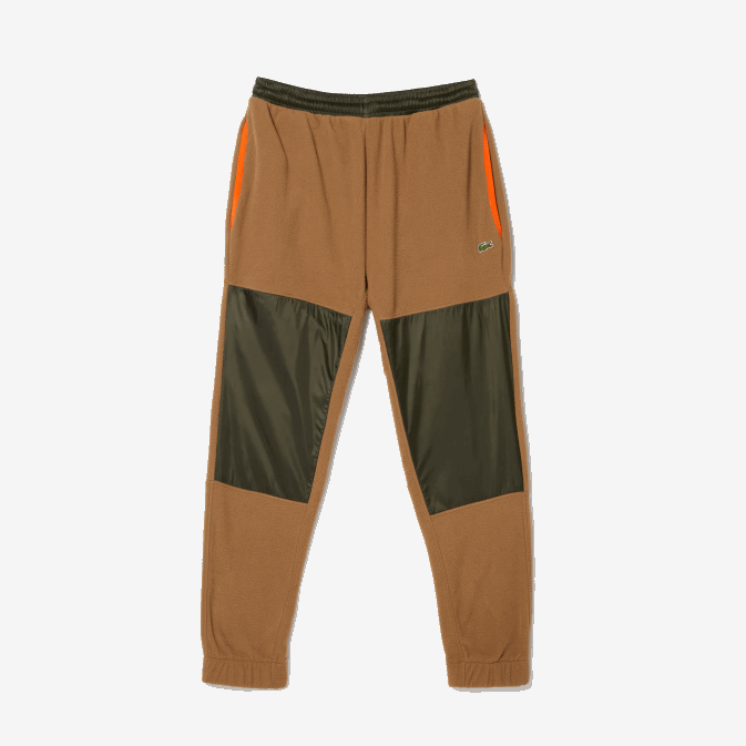 marron vert kaki 89f V6HV1083 Hommes Lacoste pantalon de survêtement en molleton color block