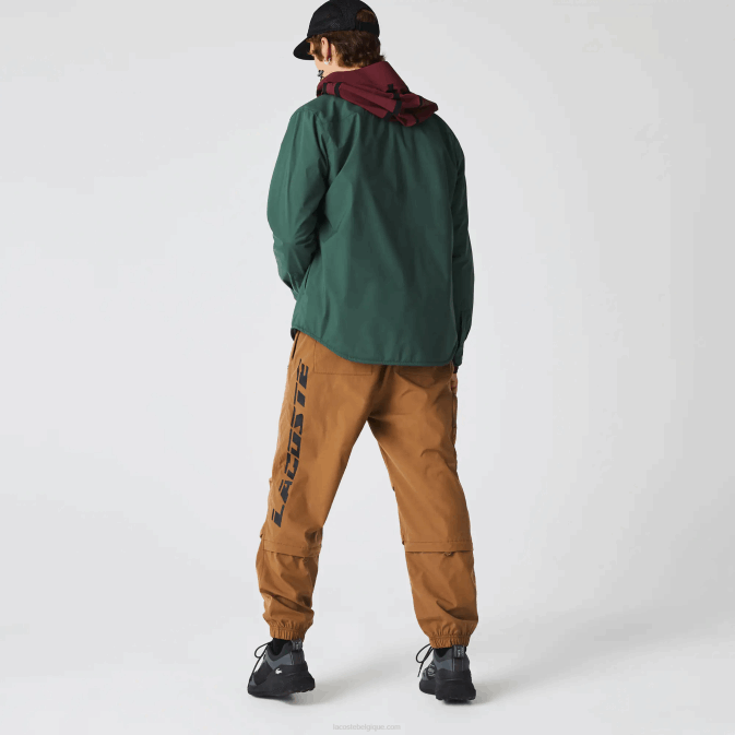 marron z0w V6HV1002 Hommes Lacoste pantalon de survêtement oversize à logo contrastant