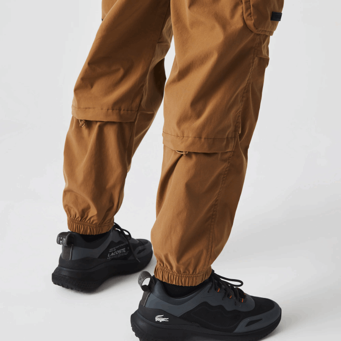 marron z0w V6HV1002 Hommes Lacoste pantalon de survêtement oversize à logo contrastant