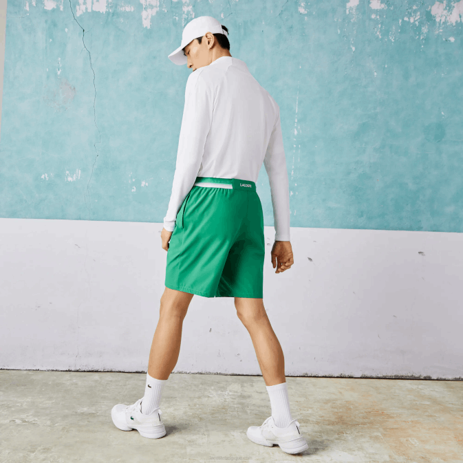 mdl vert V6HV1534 Hommes Lacoste short stretch léger sport x novak djokovic