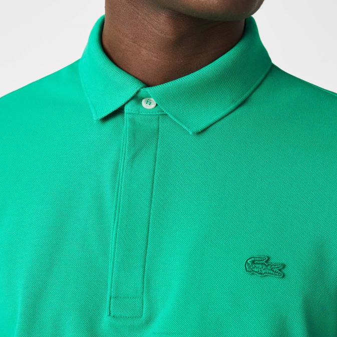 mdl vert V6HV907 Hommes Lacoste polo piqué de coton stretch smart paris