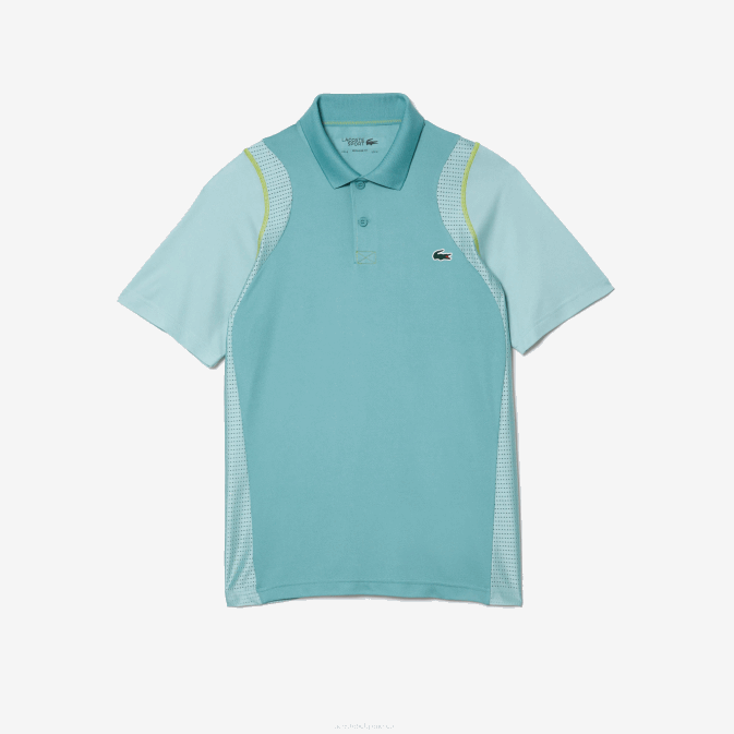 menthe br8 V6HV84 Hommes Lacoste polo de tennis en polyester recyclé