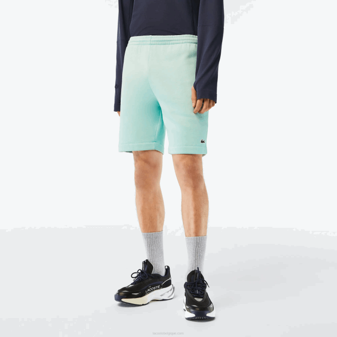 menthe lgf V6HV475 Hommes Lacoste short en molleton de coton bio brossé