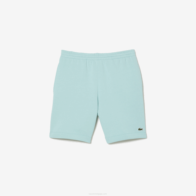 menthe lgf V6HV475 Hommes Lacoste short en molleton de coton bio brossé