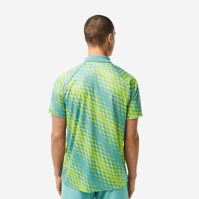 menthe zli V6HV111 Hommes Lacoste polo tennis x novak djokovic fan version