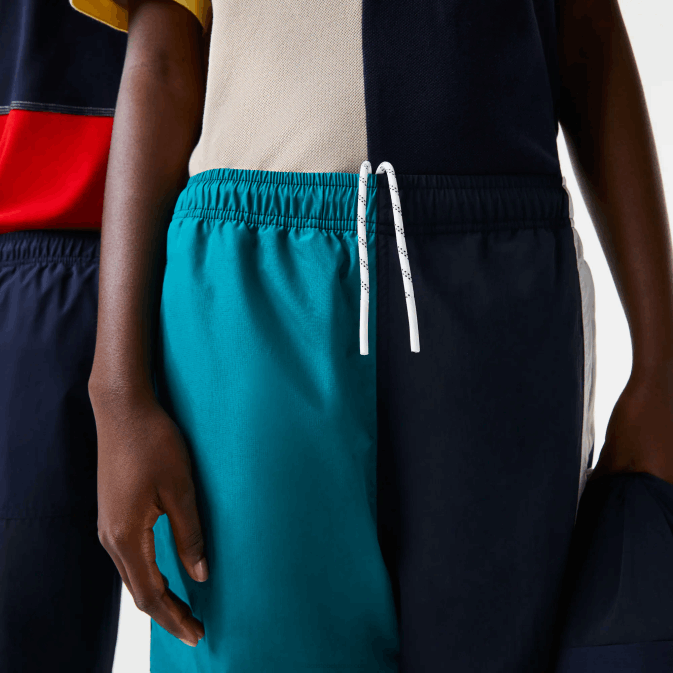 multicolore c50 V6HV1586 Hommes Lacoste pantalon de survêtement patchwork déperlant