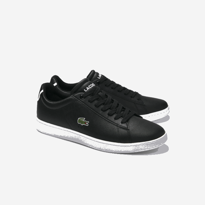 noir 024 V6HV1875 Hommes Lacoste baskets en cuir carnaby evo