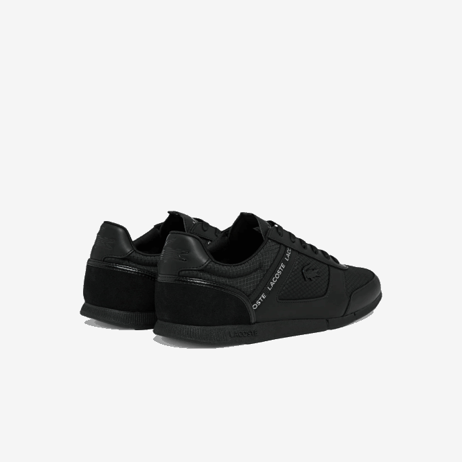 noir 02h V6HV1701 Hommes Lacoste baskets en textile menerva