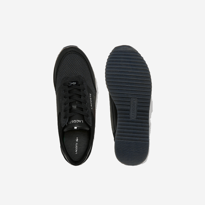 noir 02h V6HV1706 Hommes Lacoste baskets Partner luxe en textile