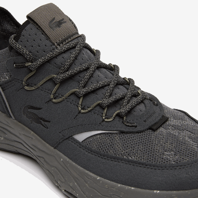 noir 02h V6HV1783 Hommes Lacoste baskets synthétiques et textiles re-comfort