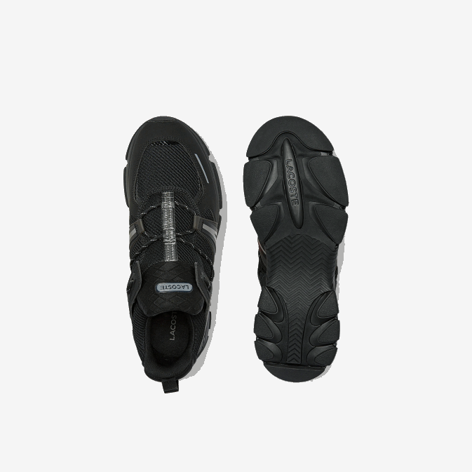 noir 02h V6HV1796 Hommes Lacoste baskets en textile l003