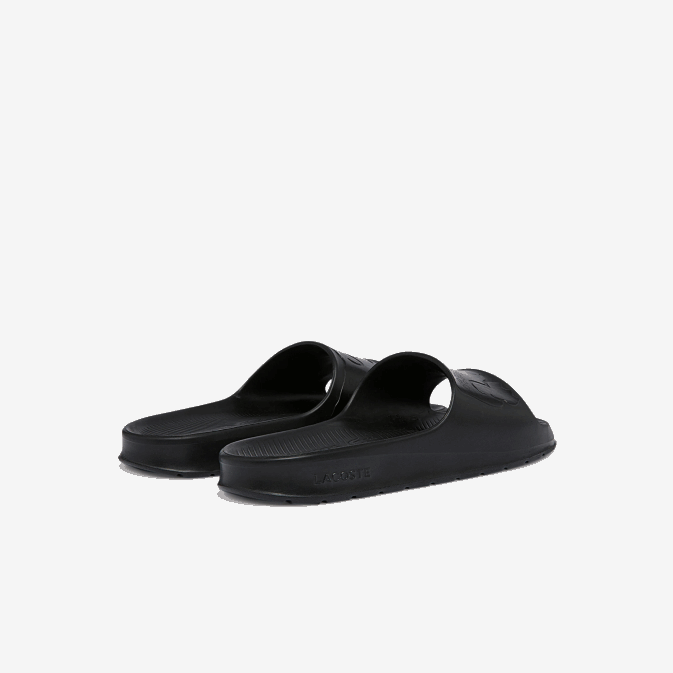 noir 02h V6HV1831 Hommes Lacoste claquettes croco 20 en synthétique à logo