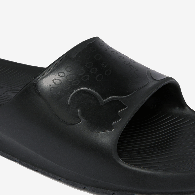 noir 02h V6HV1831 Hommes Lacoste claquettes croco 20 en synthétique à logo