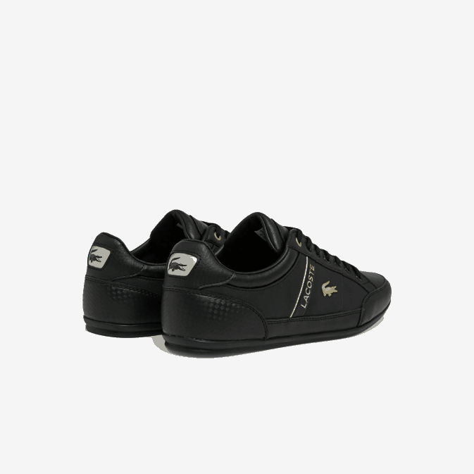 noir 02h V6HV1833 Hommes Lacoste baskets chaymon en synthétique et cuir