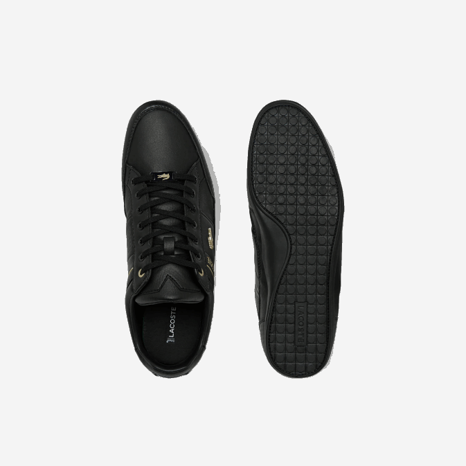 noir 02h V6HV1833 Hommes Lacoste baskets chaymon en synthétique et cuir