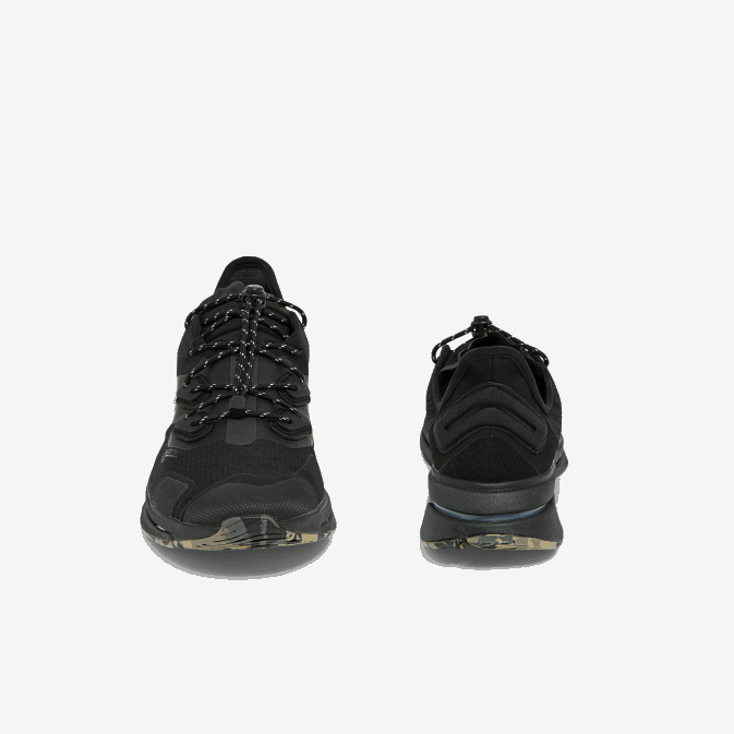 noir 02h V6HV1838 Hommes Lacoste baskets en textile run spin ultra gtx