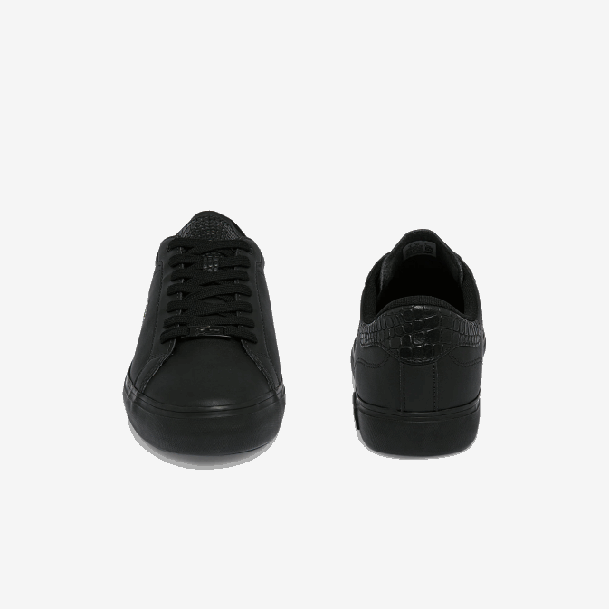 noir 02h V6HV1846 Hommes Lacoste baskets en cuir bruni powercourt