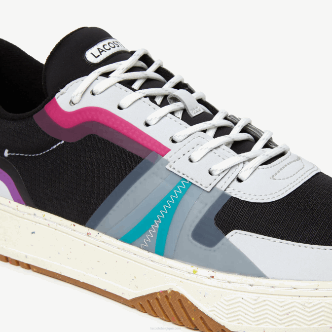 noir 02h V6HV1850 Hommes Lacoste baskets color-block en synthétique et textile l001 eco
