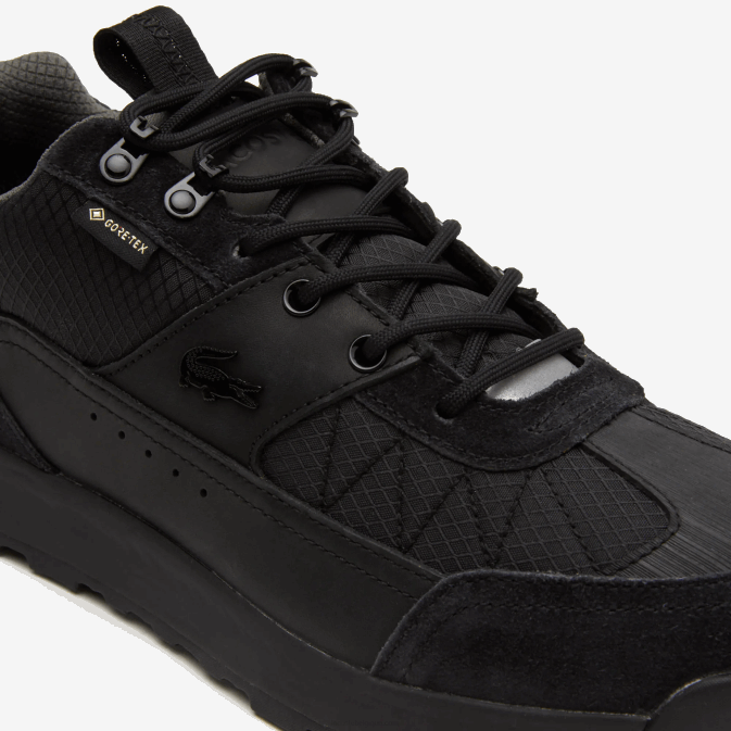 noir 02h V6HV1864 Hommes Lacoste baskets en textile et cuir urban breaker lo gtx